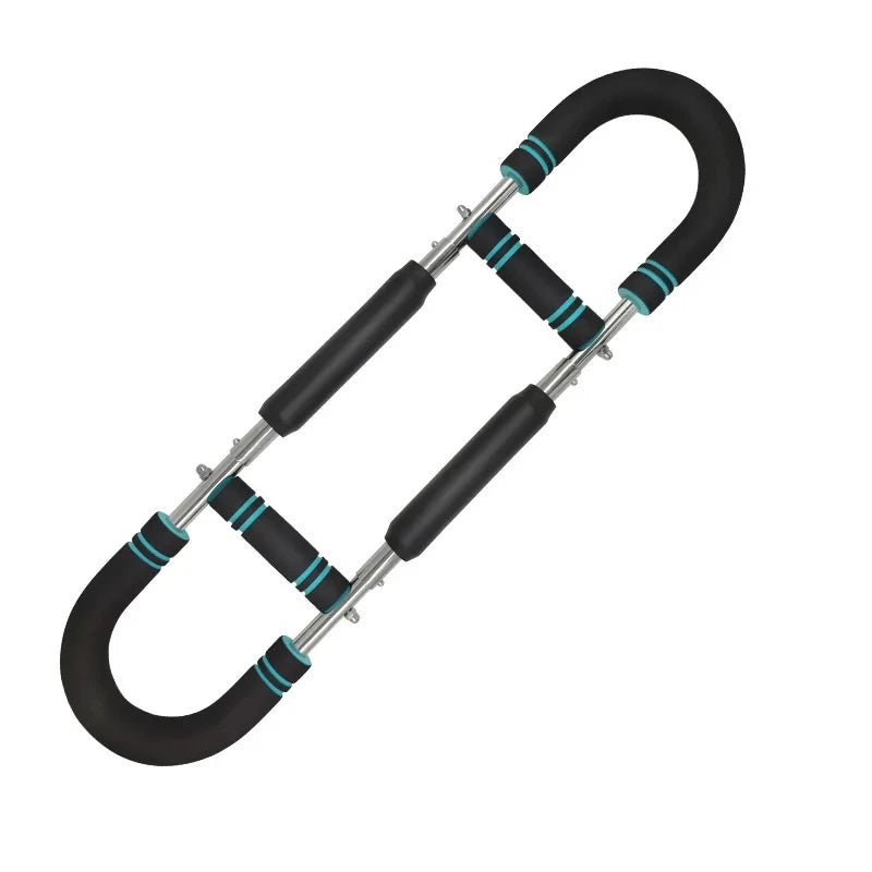 Adjustable U-Shaped Spring Arm Exerciser - Portable Chest, Triceps, and Forearm Trainer with Foam Handles