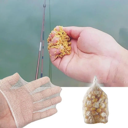 PVA Mesh Refill Bags - Water Soluble Carp Fishing Bait Wrap for Coarse Fishing Rigs