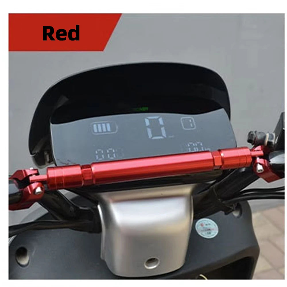 22mm Motorcycle Handlebar Crossbar - Adjustable Reinforcement Balance Bracket with Handle Grips | Steering Stabilizer Expansion Rod Replacement