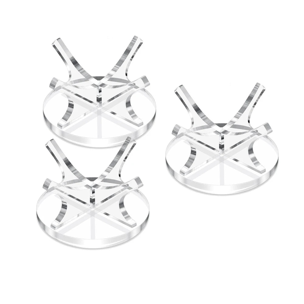 Premium Acrylic Sport Ball Display Stand - Clear Baseball Holder for Autographs & Memorabilia - Golf, Softball, Tennis Ball Rack
