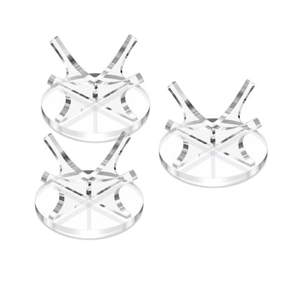 Premium Acrylic Sport Ball Display Stand - Clear Baseball Holder for Autographs & Memorabilia - Golf, Softball, Tennis Ball Rack