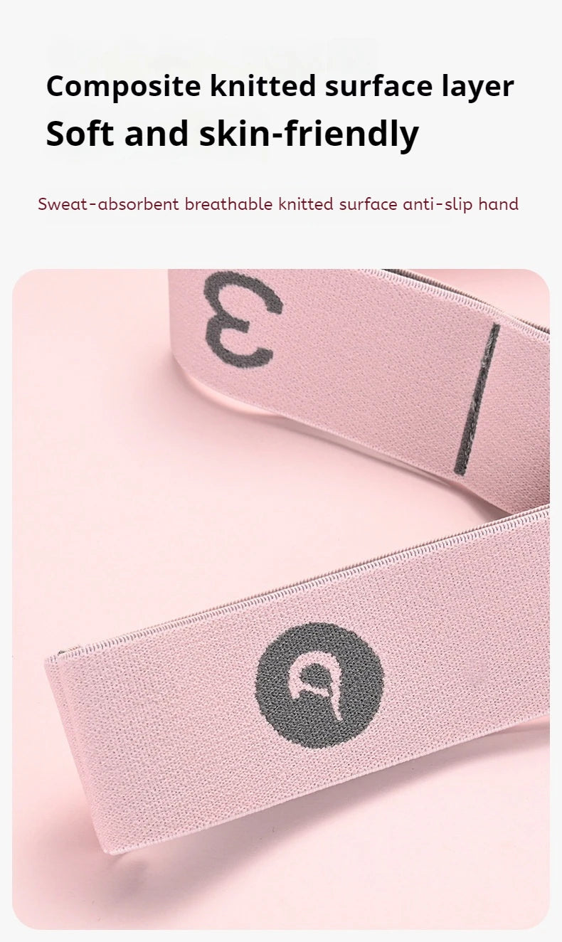 Yoga Resistance Band - Sectioned Stretching Belt for Pilates, Dance & Fitness Training