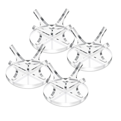 Premium Acrylic Sport Ball Display Stand - Clear Baseball Holder for Autographs & Memorabilia - Golf, Softball, Tennis Ball Rack