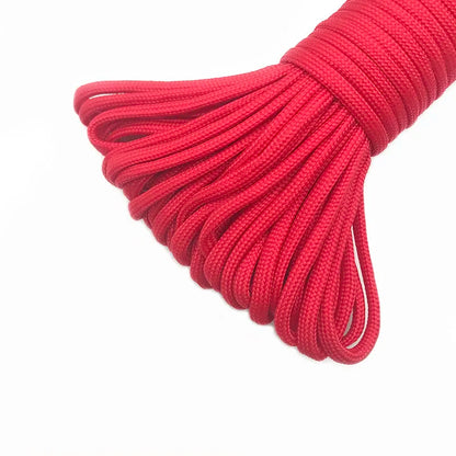 550 Paracord 4mm 7-Strand - Multi-Purpose Survival Rope for Climbing, Camping, Hiking, and Bracelets (Multiple Lengths)