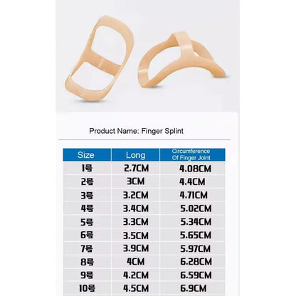 Finger Splint Support Set - 5 Piece Adjustable Brace for Fractures and Arthritis