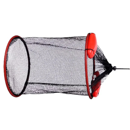 Portable Floating Fishing Net - Thickened Woven Mesh Landing Basket with Anti-Jump Design for Fish, Shrimp & Lobster Storage