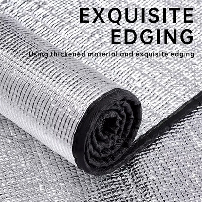 Waterproof Camping Mat - Double-Sided Aluminum Film Beach Blanket for Outdoor Picnic, Tent Floor & Portable Moisture-Proof Pad