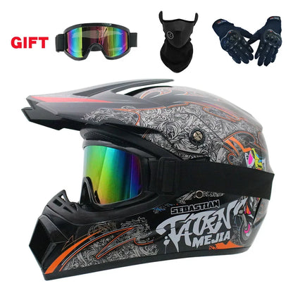 Full Face Motocross Helmet - Off-Road Downhill AM DH Cross Capacete - Free Shipping + 3 Free Gifts