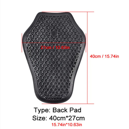 CE-Certified Motorcycle Back Protector - Spine Armor Insert for Riding Jackets