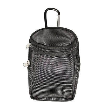 Portable Mini Golf Ball Waist Bag - Nylon Park Golf Ball Holder with Hook for Outdoor Sports
