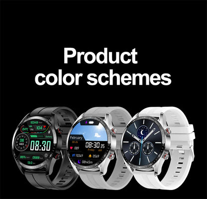 1.53" Full Touch Screen Smart Watch - Multi-Sport Mode with ECG+PPG, Waterproof & Bluetooth Call