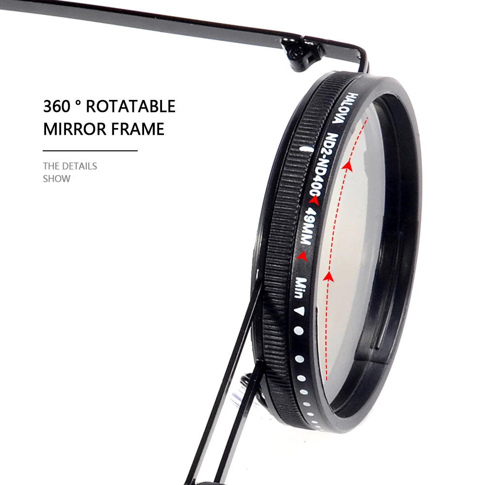 CRIXALIS ND9 Speed Adjustable Dimming Sunglasses - Punk Round Frame for Men & Women, UV400 Outdoor Fishing & Driving Eyewear