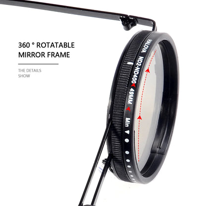 CRIXALIS ND9 Speed Adjustable Dimming Sunglasses - Punk Round Frame for Men & Women, UV400 Outdoor Fishing & Driving Eyewear