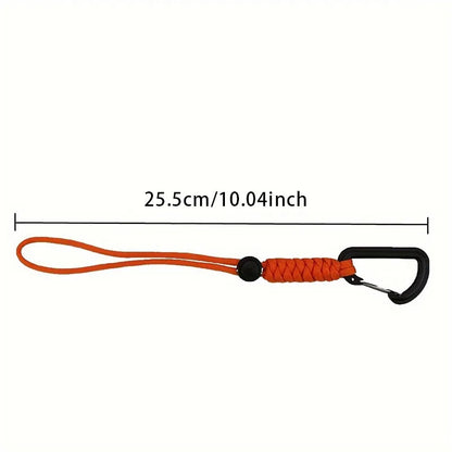 Anti-Fall Safety Lanyard with Carabiner Hook - Bungee Tether Tool Rope for Climbing, Aerial Work & Working at Heights Accessories