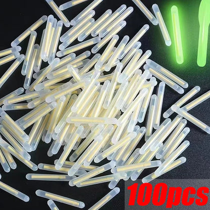 Firefly Fluorescent Fishing Rod Light - 50/100PCS Floating Glow Sticks for Night Fishing - Dark Luminous Outdoor Fishing Light Rods