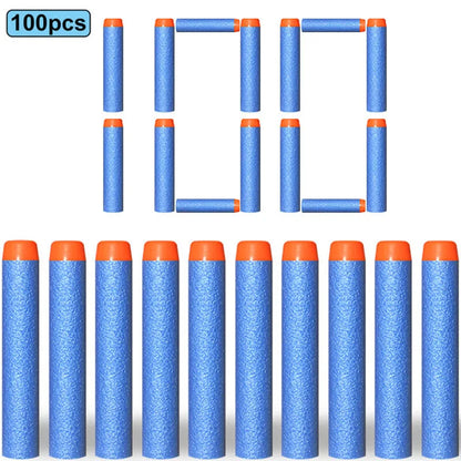 Soft EVA Foam Darts 7.2cm - 100 Pack Refill Bullets for Toy Blasters