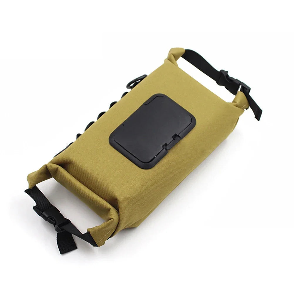 Canvas Wet Wipes Dispenser - Hanging Storage Box for Paper Towels and Wet Tissues - Outdoor Camping Accessories