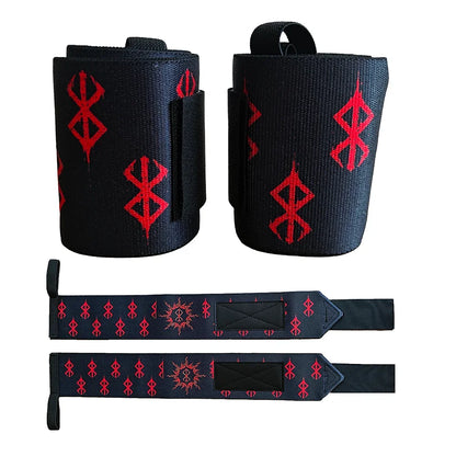 Professional Weightlifting Wrist Straps - Gym Support Equipment for Strength Training (1 Pair)