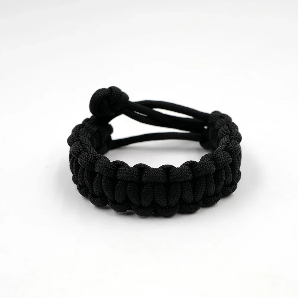 Adjustable 550 Paracord Survival Bracelet - Emergency Parachute Cord for Outdoor Camping & Hiking