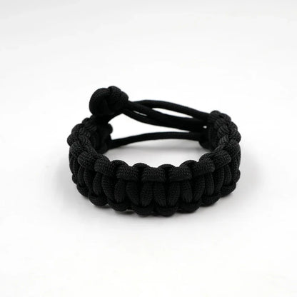 Adjustable 550 Paracord Survival Bracelet - Emergency Parachute Cord for Outdoor Camping & Hiking