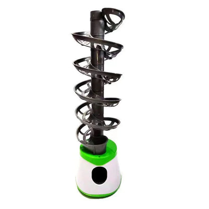 Dual-Power Portable Table Tennis Robot - Professional Ping Pong Ball Pitching Machine for Training