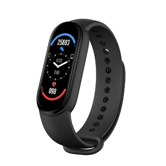 M6 Smart Watch for Men & Women - Fitness Smart Bracelet with Heart Rate & Blood Pressure Monitor