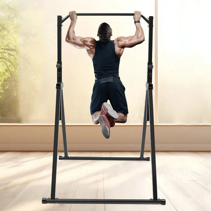 Adjustable Height Pull-Up Bar - Triangular Gymnastics Practice Station for Home Gym Strength Training