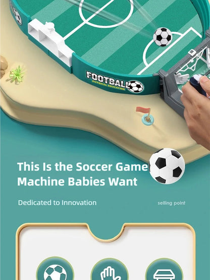Mini Tabletop Soccer Game - Portable Desktop Foosball for Family & Friends