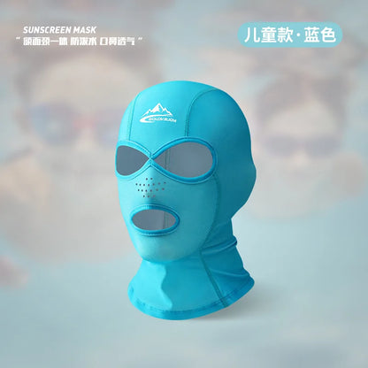 UV Protection Swimming Face Mask - Breathable Diving Cap for Men & Women Beach Sun Protection