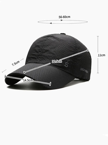 Men's Quick-Dry Breathable Baseball Cap - Outdoor Sun Hat for Summer Fishing