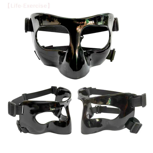 Adjustable Basketball Face Mask - Protective Shield for Broken Nose & Sports Injuries