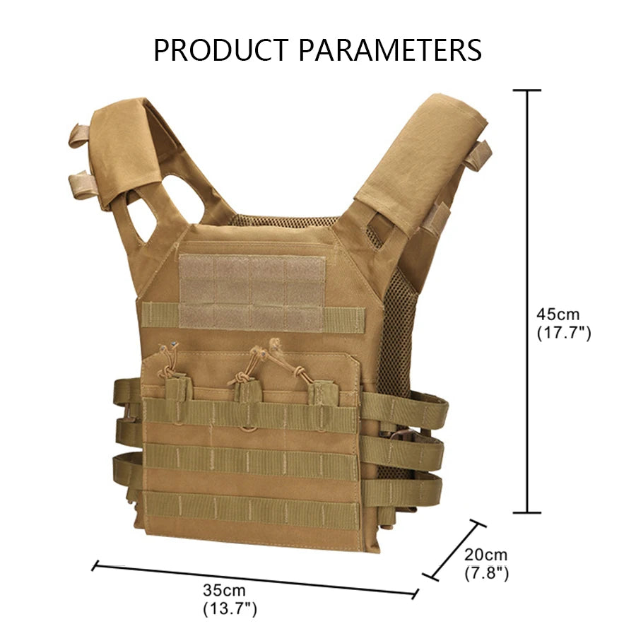 Tactical Training Vest - Lightweight Portable Design for Men