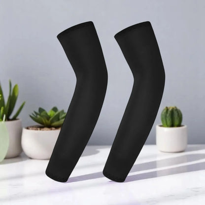 Children's Ice Silk Cooling Arm Sleeves - Quick-Dry UV Protection Cycling Arm Guards for Girls Outdoor Sports (1 Pair)