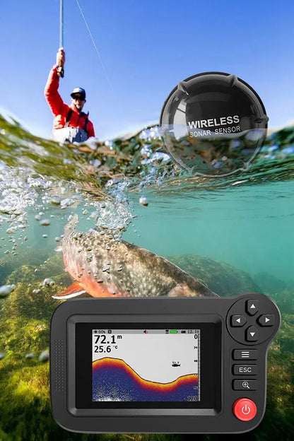 Portable Fish Finder & Depth Finder - Smart Sonar for Dock, Shore & Bank Fishing