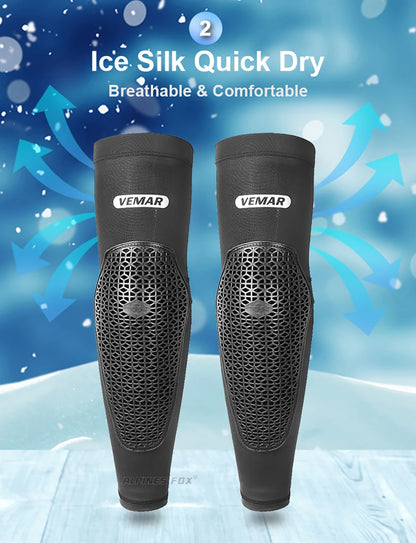 VEMAR Motorcycle Knee and Elbow Pads - Breathable Anti-Fall Protection Guards for Motocross, MTB, DH Cycling - High Elasticity Sleeves