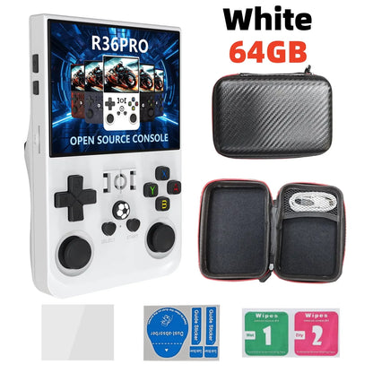 Retro Handheld Game Console R36S - 3.5" IPS Screen - 128GB Storage - Linux System - Portable Pocket Player (R36 Ultra/PRO)