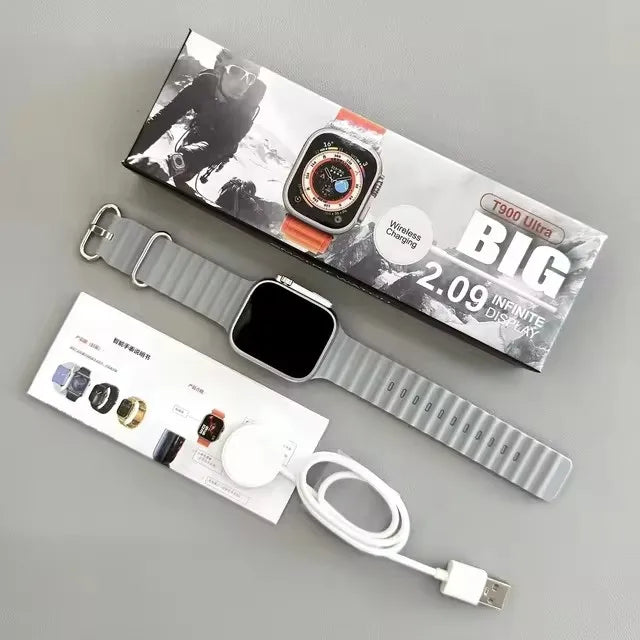 49mm Ultra Smart Watch - 2.09" AMOLED Screen, Bluetooth Call, Heart Rate Monitor, Fitness Tracker & Health Monitoring (Men & Women)