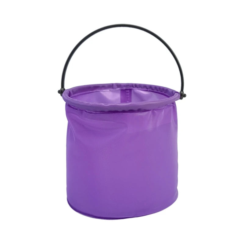 Collapsible Beach Bucket - Foldable Sand Play Toy for Kids Summer Pool & Garden Activities