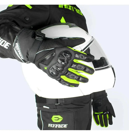 Waterproof Winter Motorcycle Gloves - Full Finger Protection with Touch Screen - Model WN-01