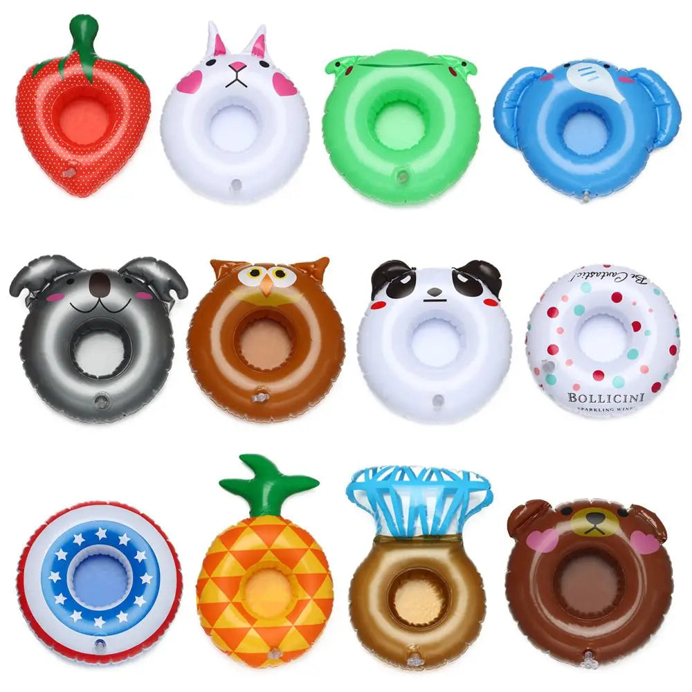 Inflatable Pool Cup Holder Float - Fun Drink Holder for Swimming Pool & Water Sports