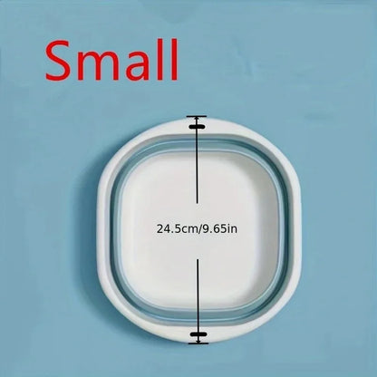 Space-Saving Collapsible Storage Baskets - 3 Pack Multi-Purpose Wash Tubs for Laundry, Camping, Fruits & Home Organization