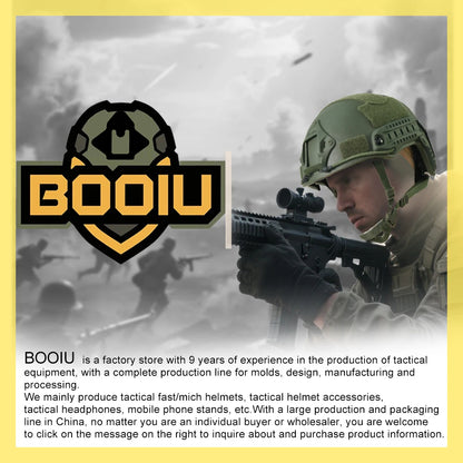 BOOIU Tactical Helmet Cover - Camo Cloth with Velcro for Airsoft Fast Helmets | Military CS Hunting Gear (Cover Only, Helmet Not Included)