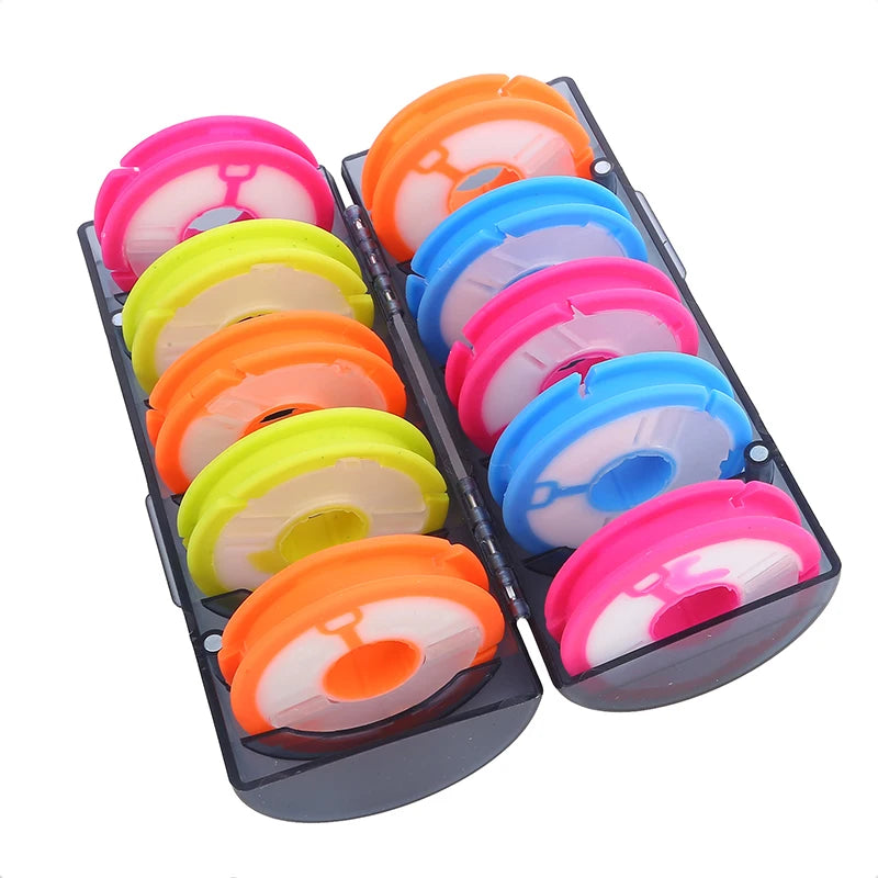 Professional Fishing Line Organizer Box - Multi-Spool Winding Board with Storage