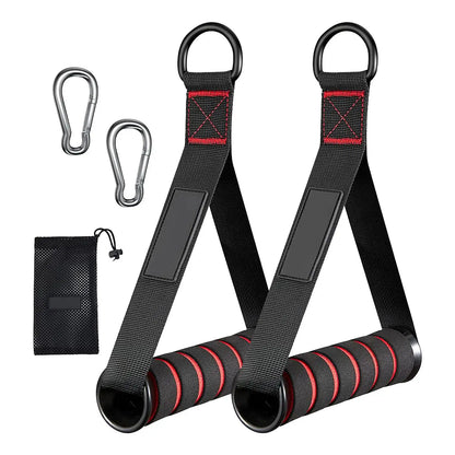 Exercise Handles for Cable Machines & Resistance Bands - 2 Pack