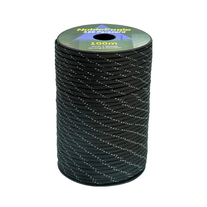 550 Paracord 7-Strand Reflective Military Tactical Rope - 4mm Parachute Cord for Camping, DIY Bracelets & Outdoor Gear