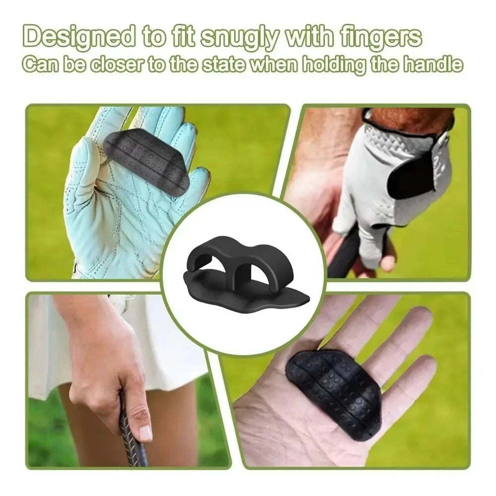 Golf Grip Trainer - 2 Pack T-Shape Non-Slip Swing Pad for Ball Control & Posture Correction