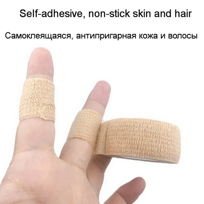 Self-Adhesive Elastic Bandage Tape - Breathable Medical Sport Wrap for Finger, Wrist & Ankle - Camouflage Fixer Tape for Pets & Animals
