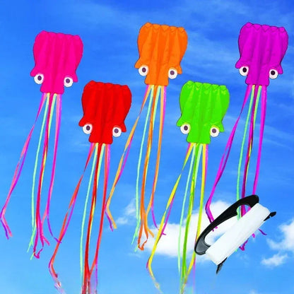 Octopus Design Flying Toys for Children & Adults - Professional Quality, Random Colors, Kitesurf Capability