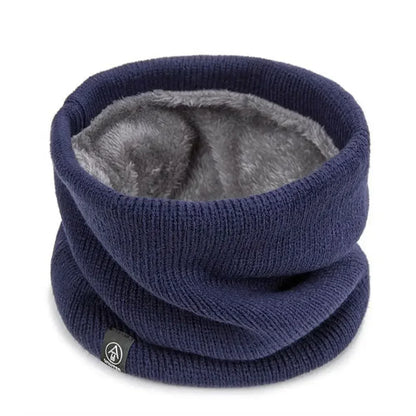 Winter Sports Neck Warmer - Soft Knitted Face Cover Scarf for Men & Women - Cold-Proof Thick Collar for Skating, Running & Hiking