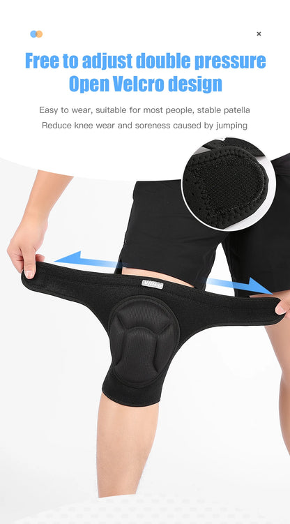Thickened Anti-Collision Knee Pads - Elastic Pressure Strap Knee Brace for Volleyball, Extreme Sports & Protection